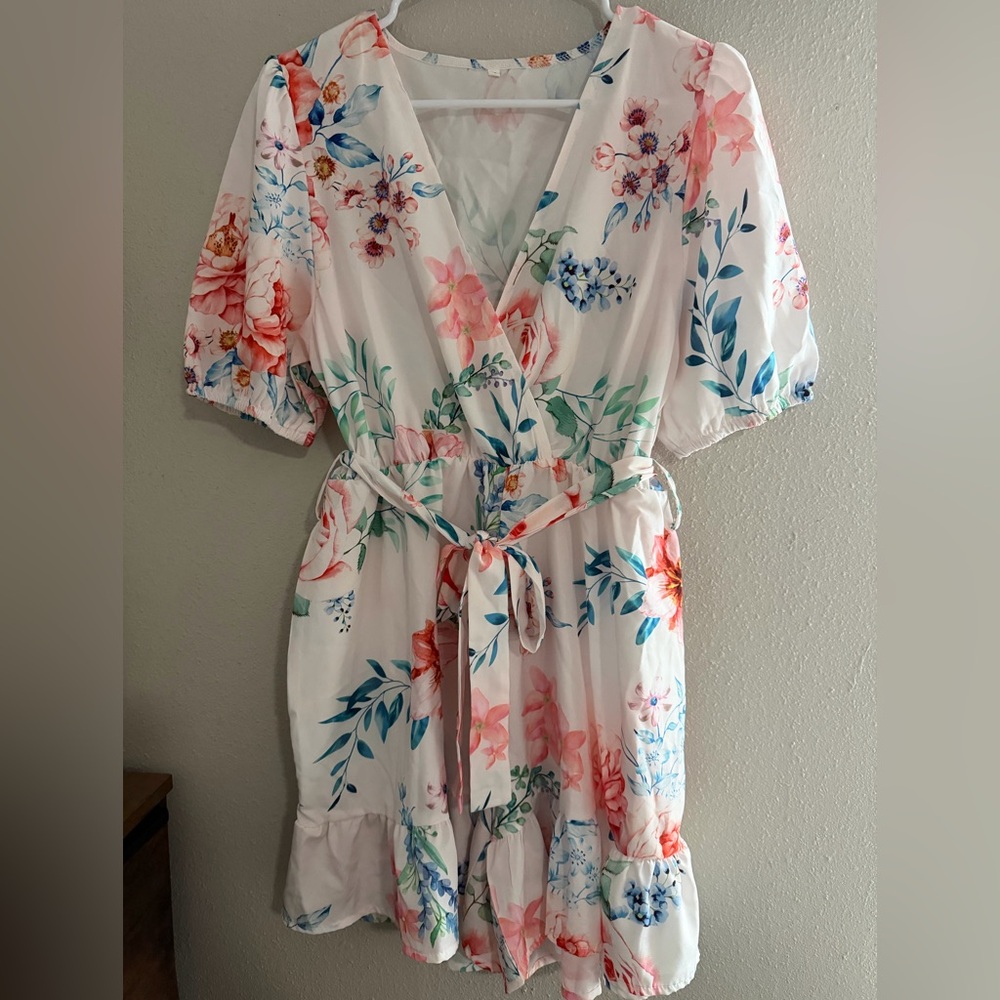 Floral V-Neck Jumpsuit